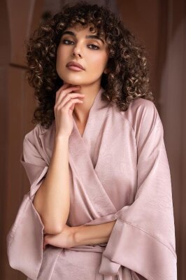 Mia-Amore Smoky Rose 9013 короткий шелковый халат
